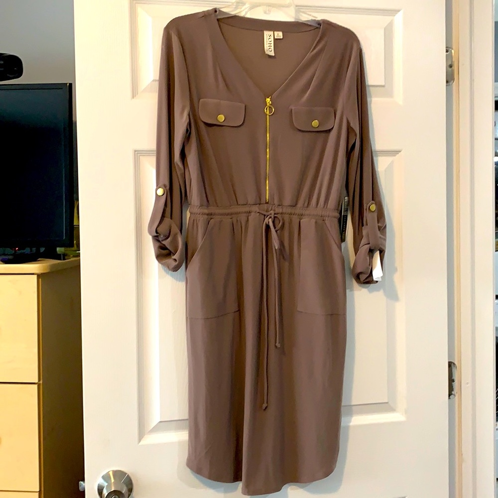 New Dress , SOHO Apparel LTD , Brownish Grey